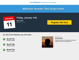 Webinar Registration Template 3