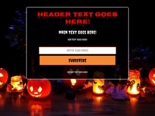 Capture Page - Halloween Template