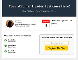 Webinar Registration Template 2